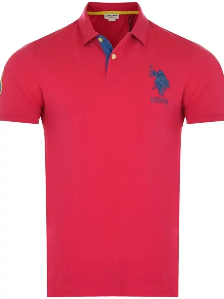 Bežecká polokošeľa U.s. Polo Assn. červená