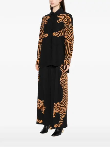 Koszula Farm Rio z nadrukiem w tygrysie prążki czarna