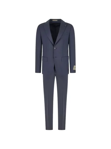 Costum Corneliani cu rever albastru