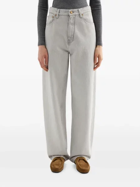 Blugi cu picior larg Jil Sander gri
