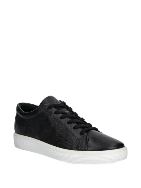 Sneakerși Ecco cu șireturi din dantelă negru