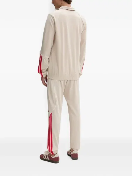 Pantaloni Adidas cu dungi alergare negru