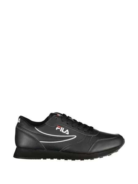 Sneakerși Fila cu șireturi din dantelă negru