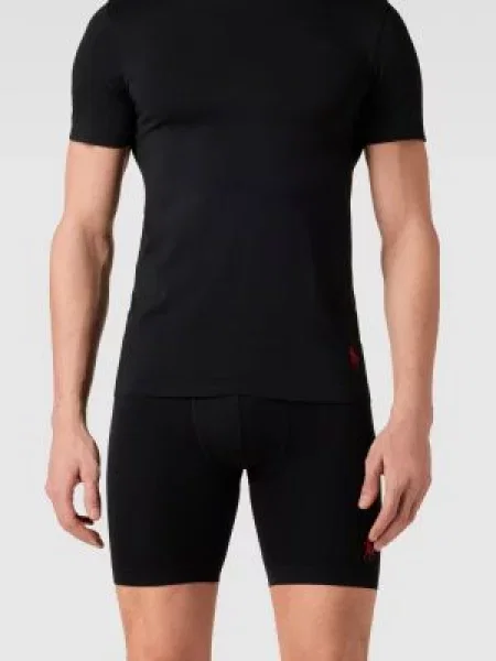 Obcisłe bokserki ze wstawkami z siateczki model ‘LIGHT SPORT HEATHER’ Polo Ralph Lauren Underwear czarne