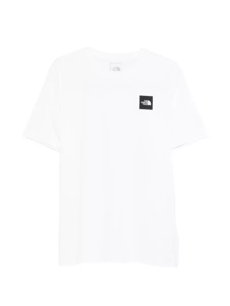 Scurt tricou The North Face cu autograf alb