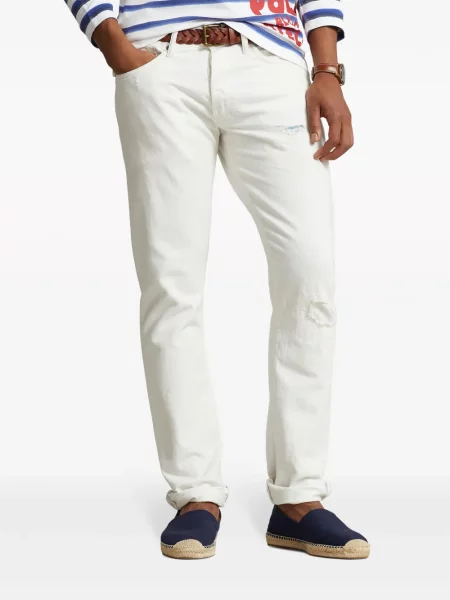 Prugasta polo majica Polo Ralph Lauren s printom od kašmira plava