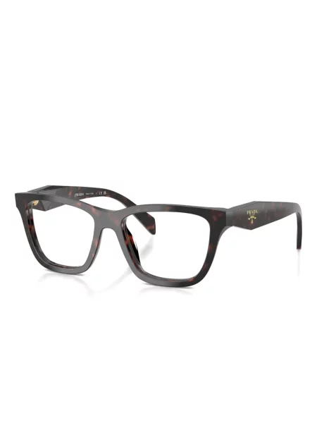 Ochelari de soare pătrați Prada Eyewear maro
