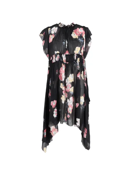 Rochie midi Ulla Johnson cu model floral cu imagine până la genunchi negru