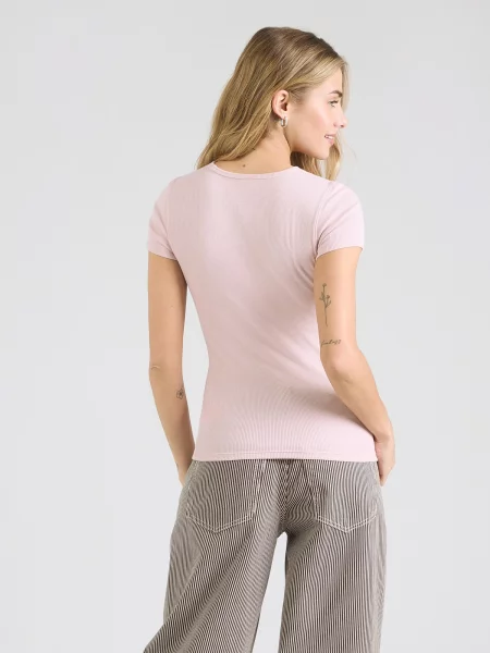 GAP Tricou roz pal alb
