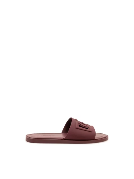 Klapki Dolce And Gabbana z logo czerwone