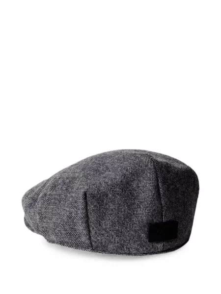Căciulă Hackett London fără toc cu model herringbone gri