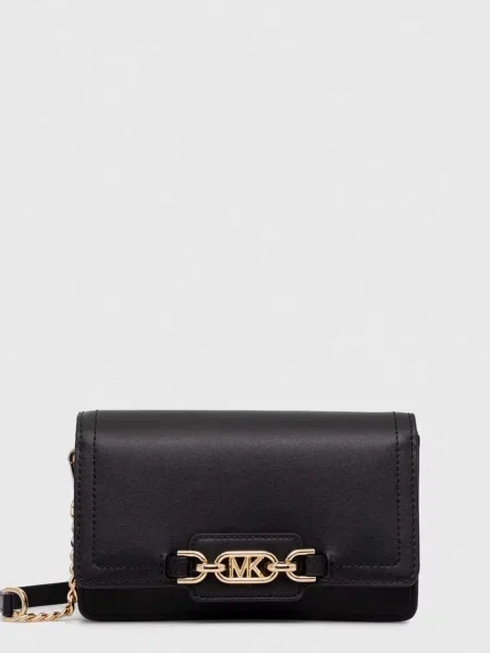 Кожена чанта MICHAEL Michael Kors черно