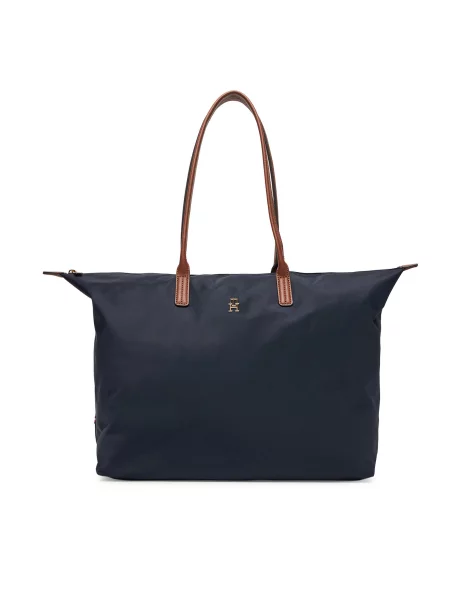 Rankinė Tommy Hilfiger Popette Maxi Tote Tamsiai mėlyna