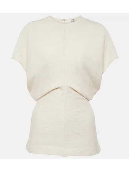 Top Toteme drapowany biały