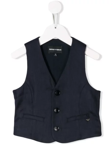 Kamizelka dziecięca Emporio Armani niebieska
