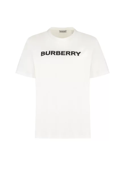 Koszulka Burberry z logo biała