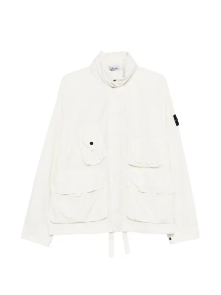Geacă Stone Island cu strasuri alb