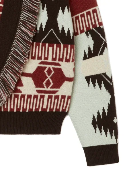 Cardigan Alanui cu franjuri din jacard
