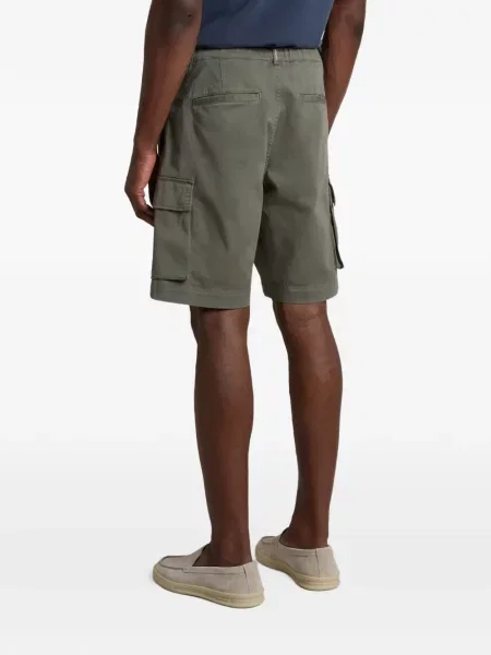 Keprové šortky cargo Woolrich zelené