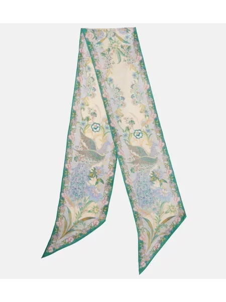 Fular Zimmermann de mătase cu model floral