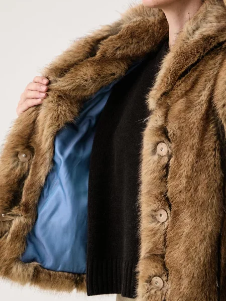 Twinset rövid kabát női bézs