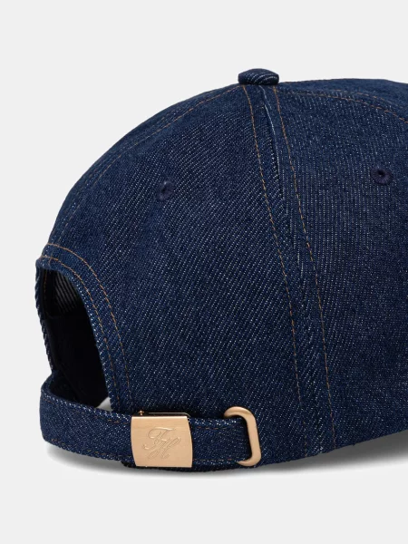 Tommy Hilfiger czapka z daszkiem jeansowa granatowa