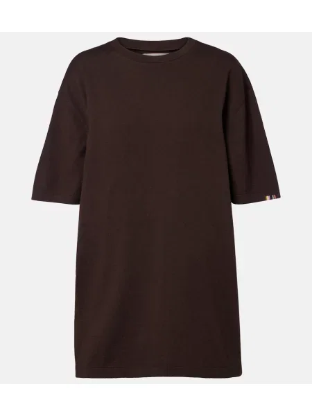 Tricou Extreme Cashmere din cașmir maro
