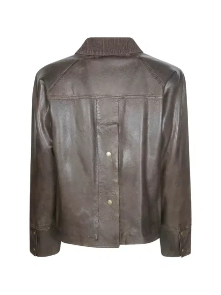 Gulerat geanta de piele The Jack Leathers maro