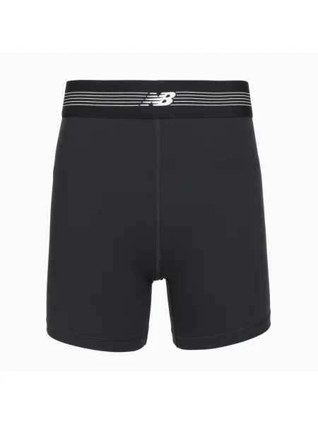 Pantaloni scurți pentru femei New Balance AC Fitted 5" black/white alb