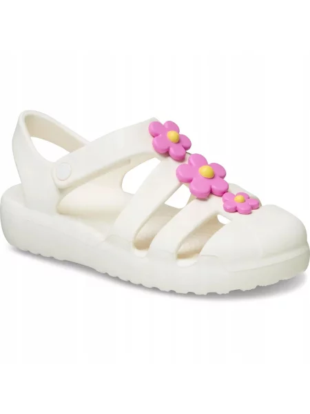 Sandały Dla Dzieci Crocs Classic Fisherman Kids. białe