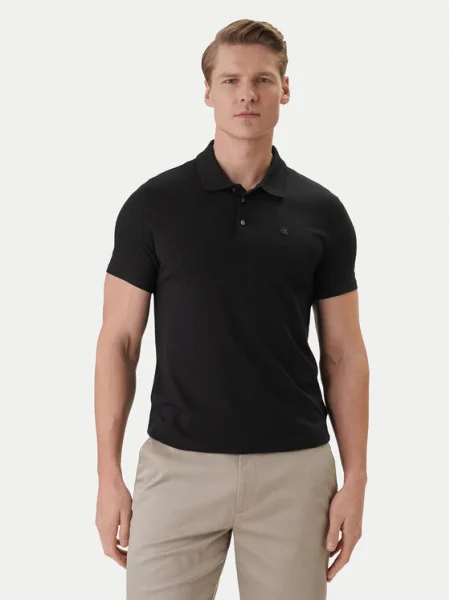 Calvin Klein Tricou polo negru