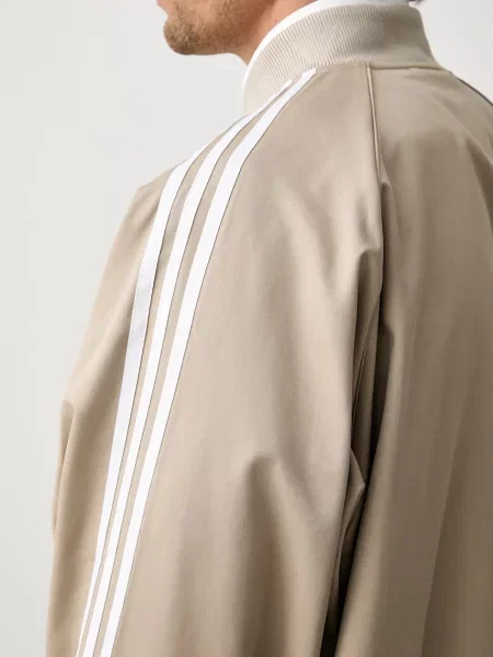 Класически суичър с цип Adidas Originals кепър бежово