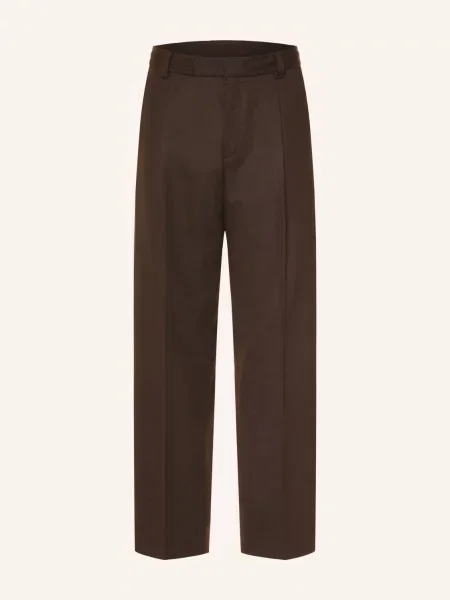 Hugo Chino Kalhoty Tari Regular Fit tmavě hnědá