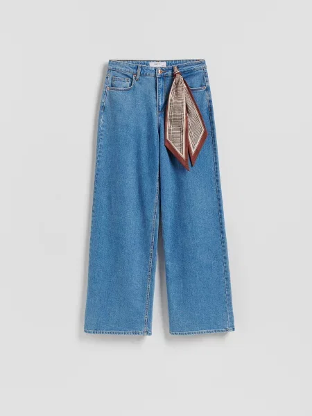 Reserved Широкі джинси з банданою синій