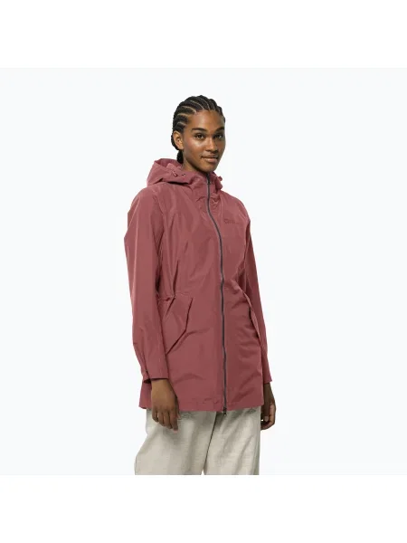 Jack Wolfskin дамско дъждобранно яке Dakar Parka розово