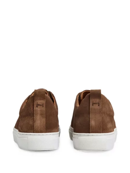 Chiloți Hackett London din piele de căprioară slip-on maro