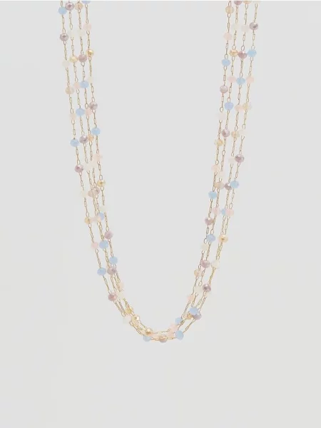 Reserved Colier cu mărgele multicolor