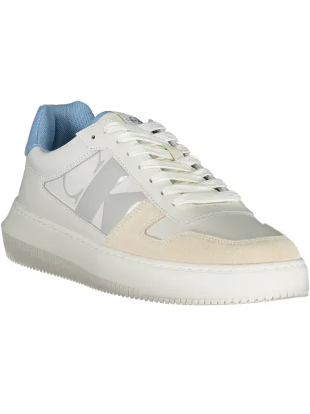 Lniane trampki Calvin Klein białe