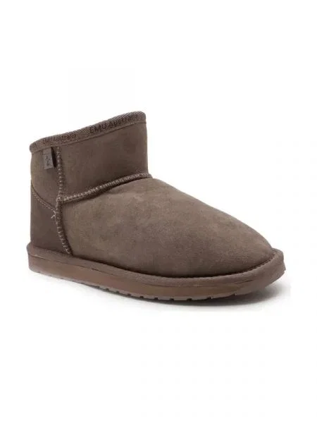 EMU Australia De piele bocanci Platinum Slim Darling cu adaos de lână maro
