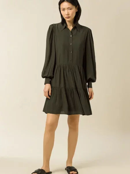 Сукня Ivy Oak Marla mini oversize зелений