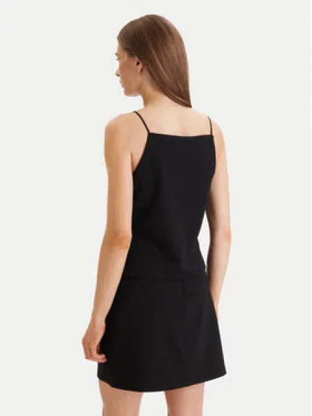 Calvin Klein Jeans Top Ponte črna