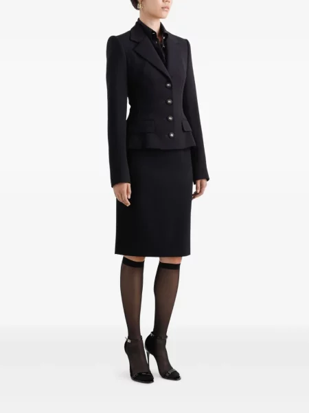 Cămașă Dolce & Gabbana din jacard negru
