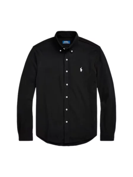 Koszula casualowa z listwą guzikową Ralph Lauren czarna