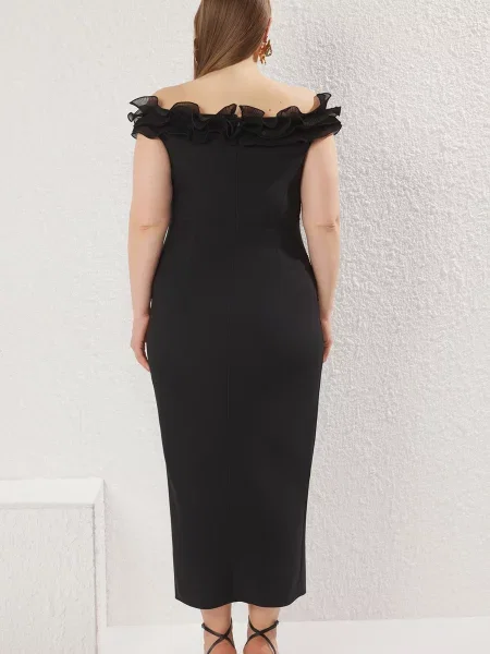 Trendyol Curve Rochie de cocktail negru