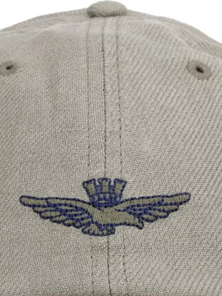 Шапка с козирки Aeronautica Militare бродирана сиво