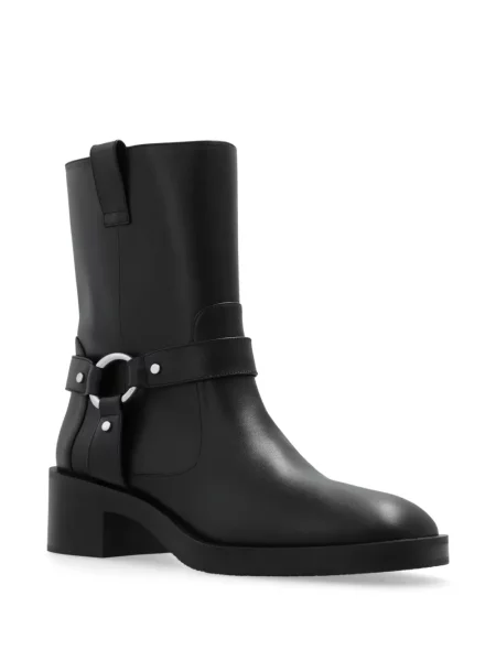Kožené kotníkové boty Stuart Weitzman černé