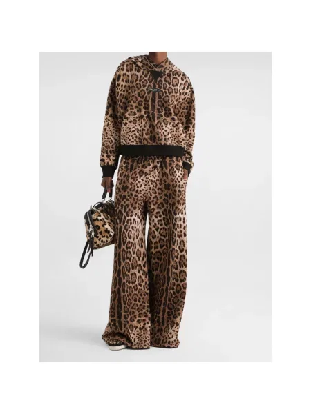 Bluza z kapturem Dolce And Gabbana z kapturem brązowa