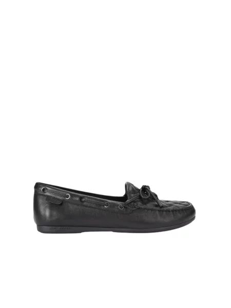 Loafersy Kurt Geiger skórzane bez obcasa czarne