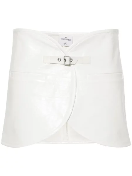 Fusta mini Courreges alb