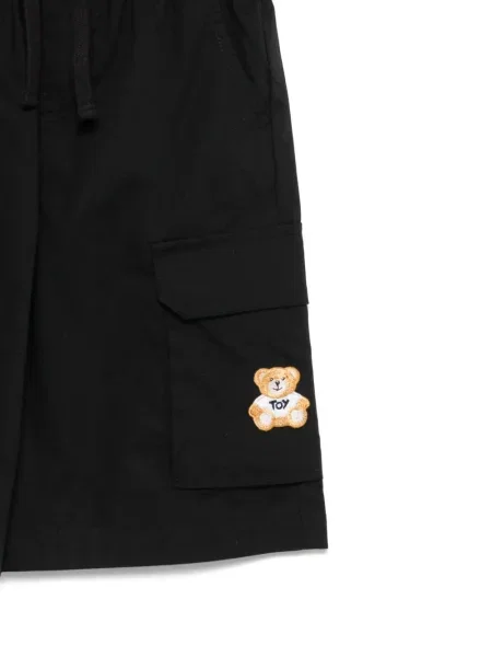 Szorty cargo dziecięce Moschino czarne